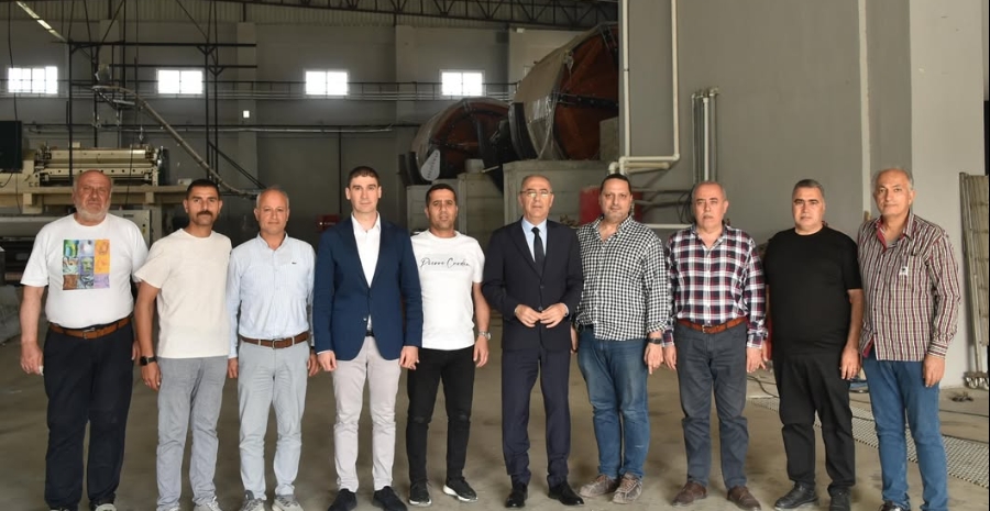 Antakya Belediye Başkanımız İbrahim Naci Yapar’dan Kireçlik Yarma Deri Üretim Tesisi’ne Ziyaret